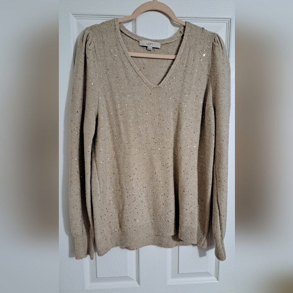 Gold, Sparkle Holiday Sweater